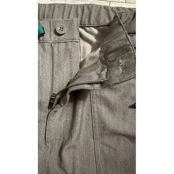 Figs Scrub Pants Mens Large Gray Technical Collection . ‎ Zip Front, Draw String - Picture 6 of 6